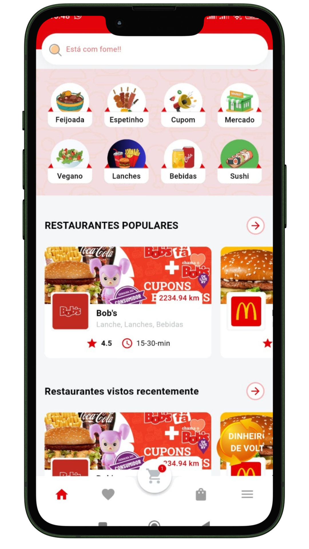 Screenshot do projeto Qi Delicia - Entregadores