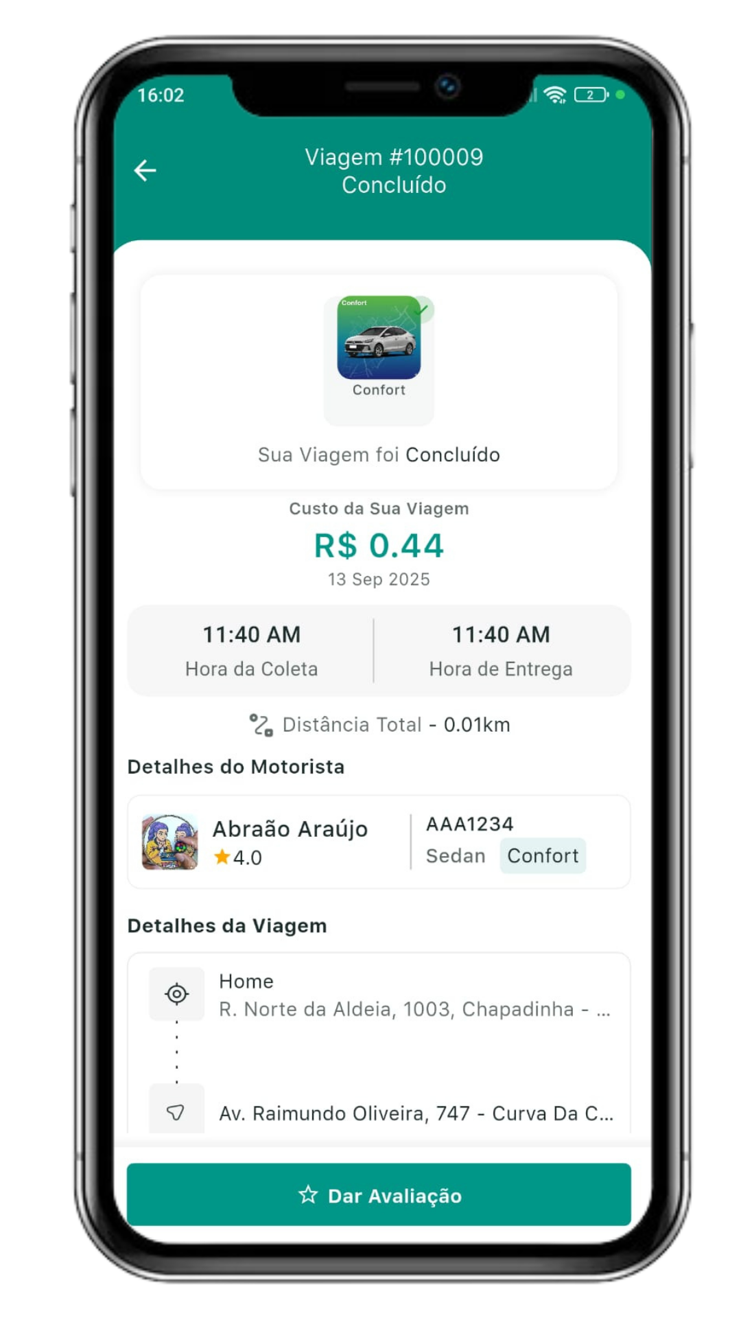 Screenshot do projeto RB Delivery - Entregadores